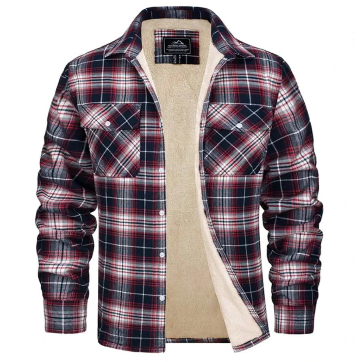 Manteau Hiver Élégant à Carreaux Douillet