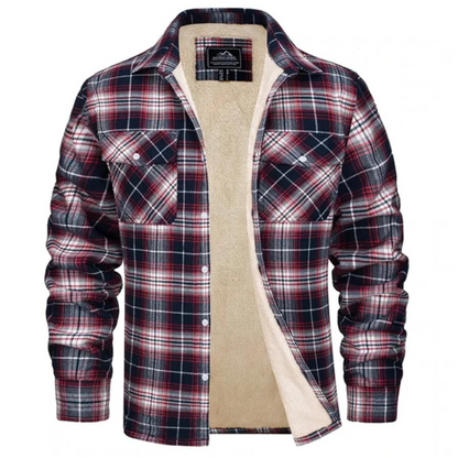 Manteau Hiver Élégant à Carreaux Douillet