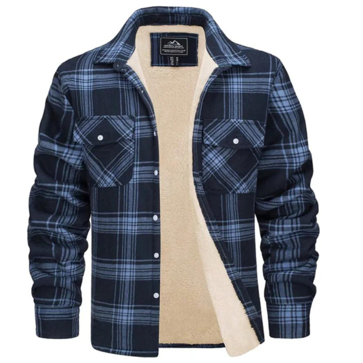 Manteau Hiver Élégant à Carreaux Douillet