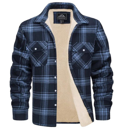 Manteau Hiver Élégant à Carreaux Douillet