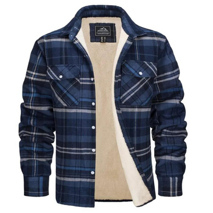 Manteau Hiver Élégant à Carreaux Douillet