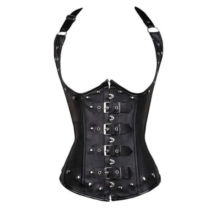 Corset Féminin Punk Chic avec Dentelle Élégante
