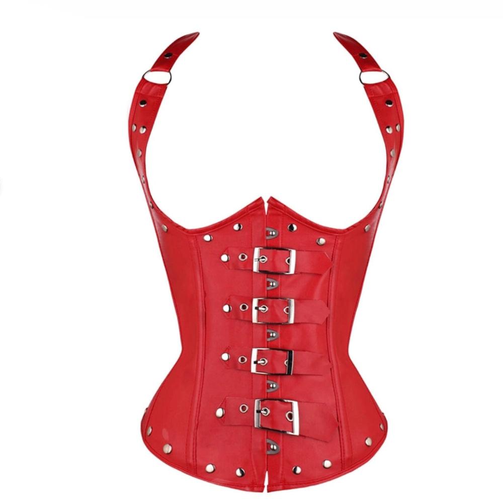 Corset Féminin Punk Chic avec Dentelle Élégante