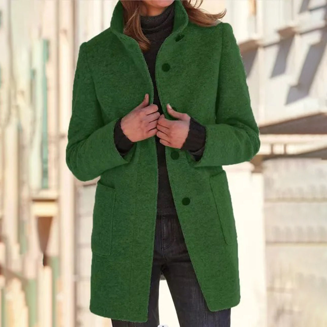 Manteau Hiver Élégant - Veste Longue Manche pour Femmes