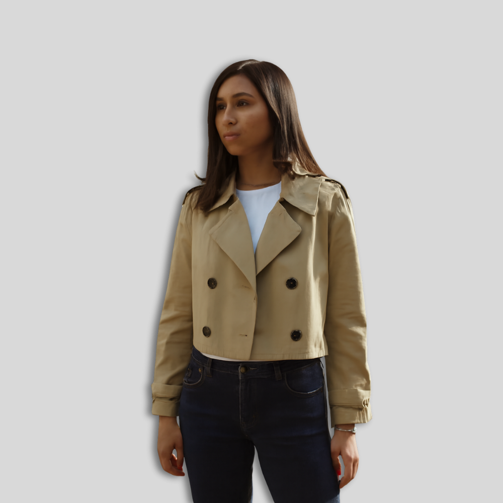 Manteau Femme Élégant à Doubles Boutons - BlxckFR