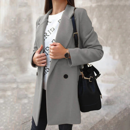 Manteau Féminin Hiver Douillet en Laine