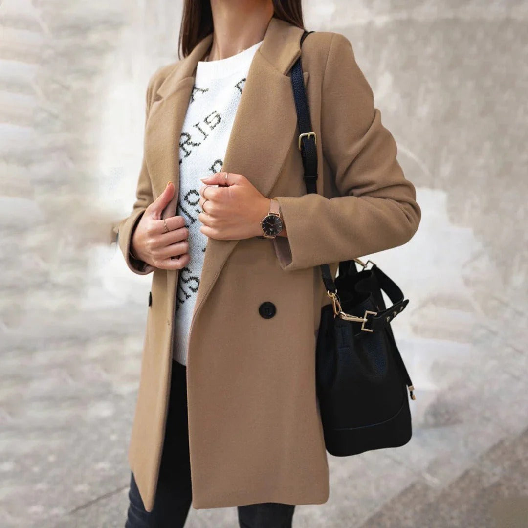 Manteau Féminin Hiver Douillet en Laine