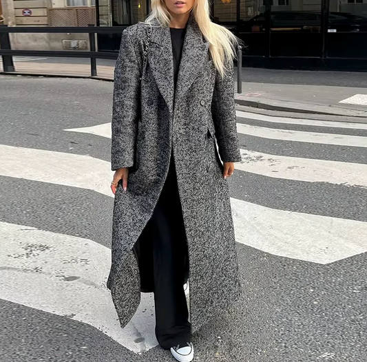 Manteau Femme en Laine Doux et Élégant Hiver - Foivo