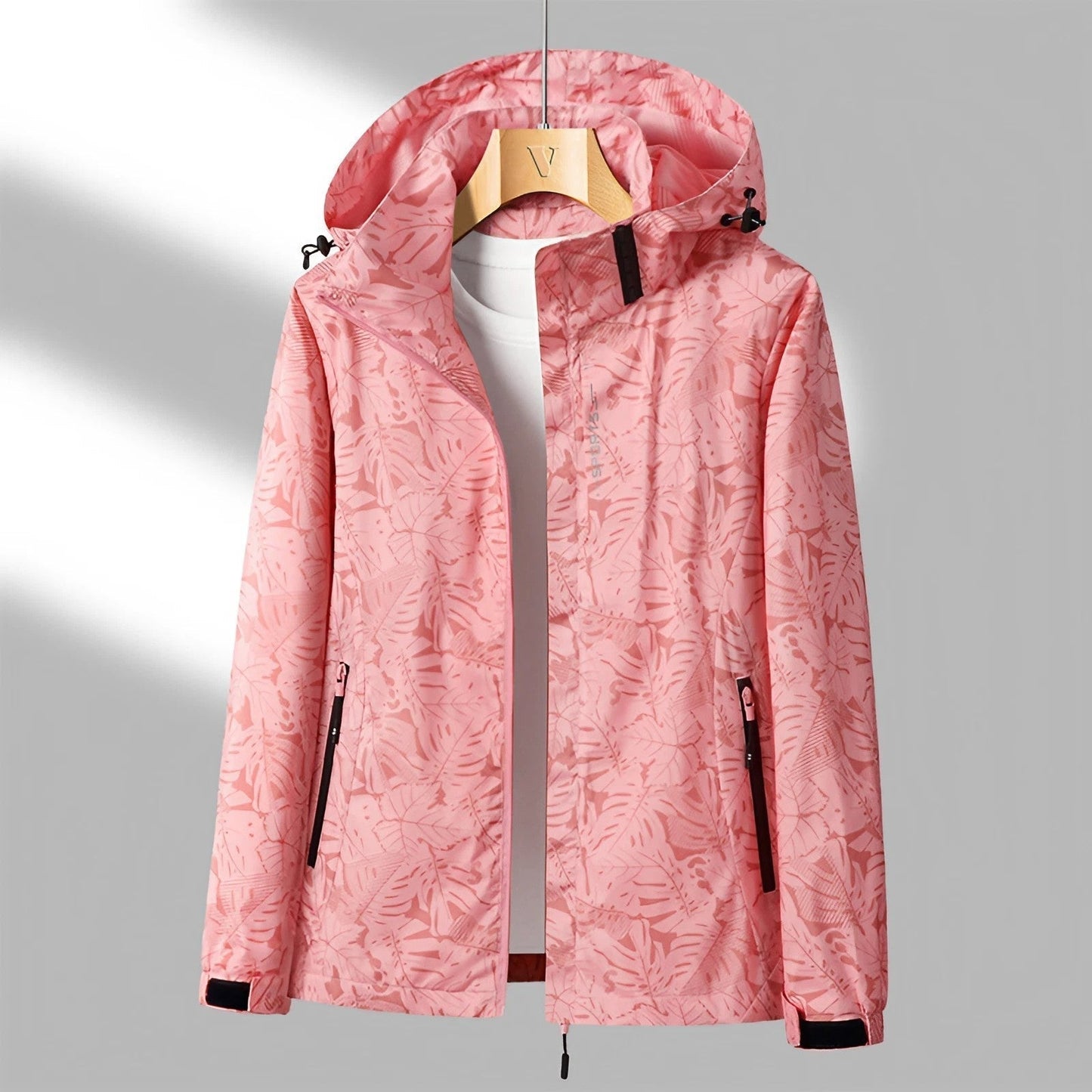 Veste Étanche Légère pour Femme | Capuche Amovible et Poches Cachées