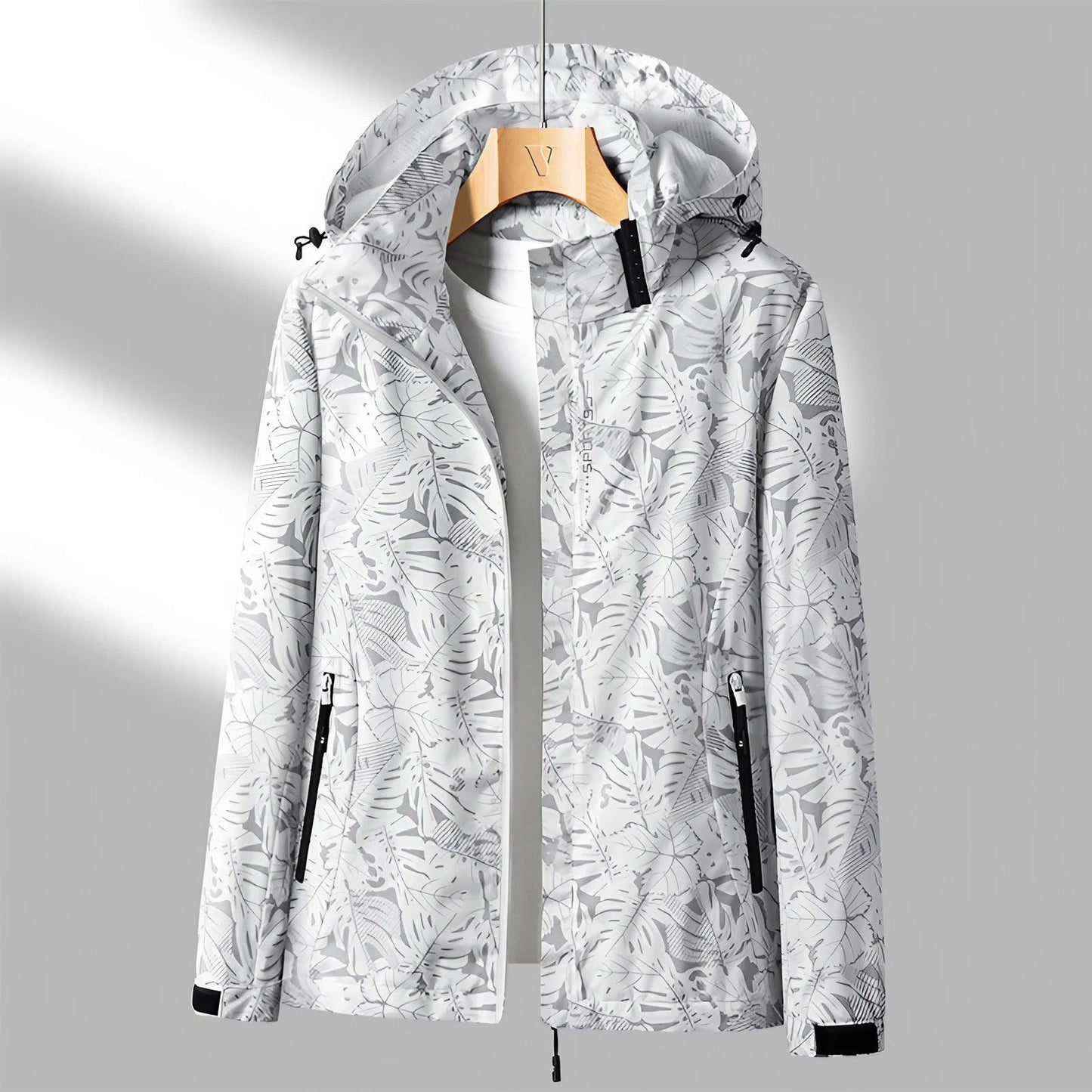 Veste Imperméable Légère pour Femme avec Capuchon Réglable - Foivo