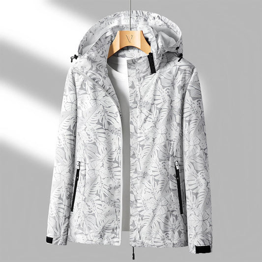 Veste Imperméable Légère pour Femme avec Capuchon Réglable - Foivo