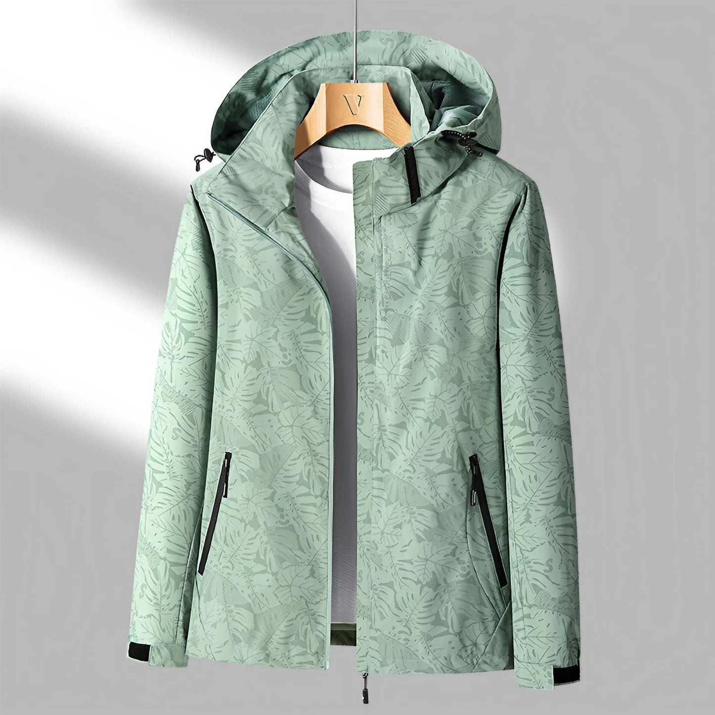 Veste Imperméable Légère pour Femme avec Capuchon Réglable