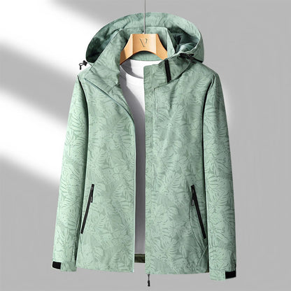 Veste Imperméable Légère pour Femme avec Capuchon Réglable