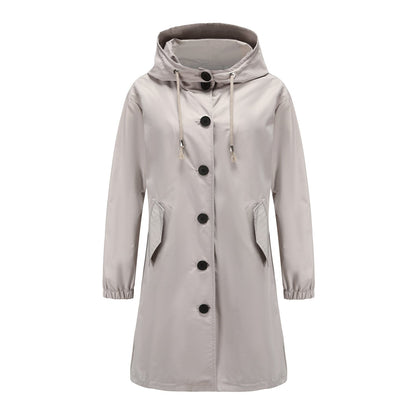Veste de Pluie Étanche pour Femme | Légère et Ventée avec Cagoule