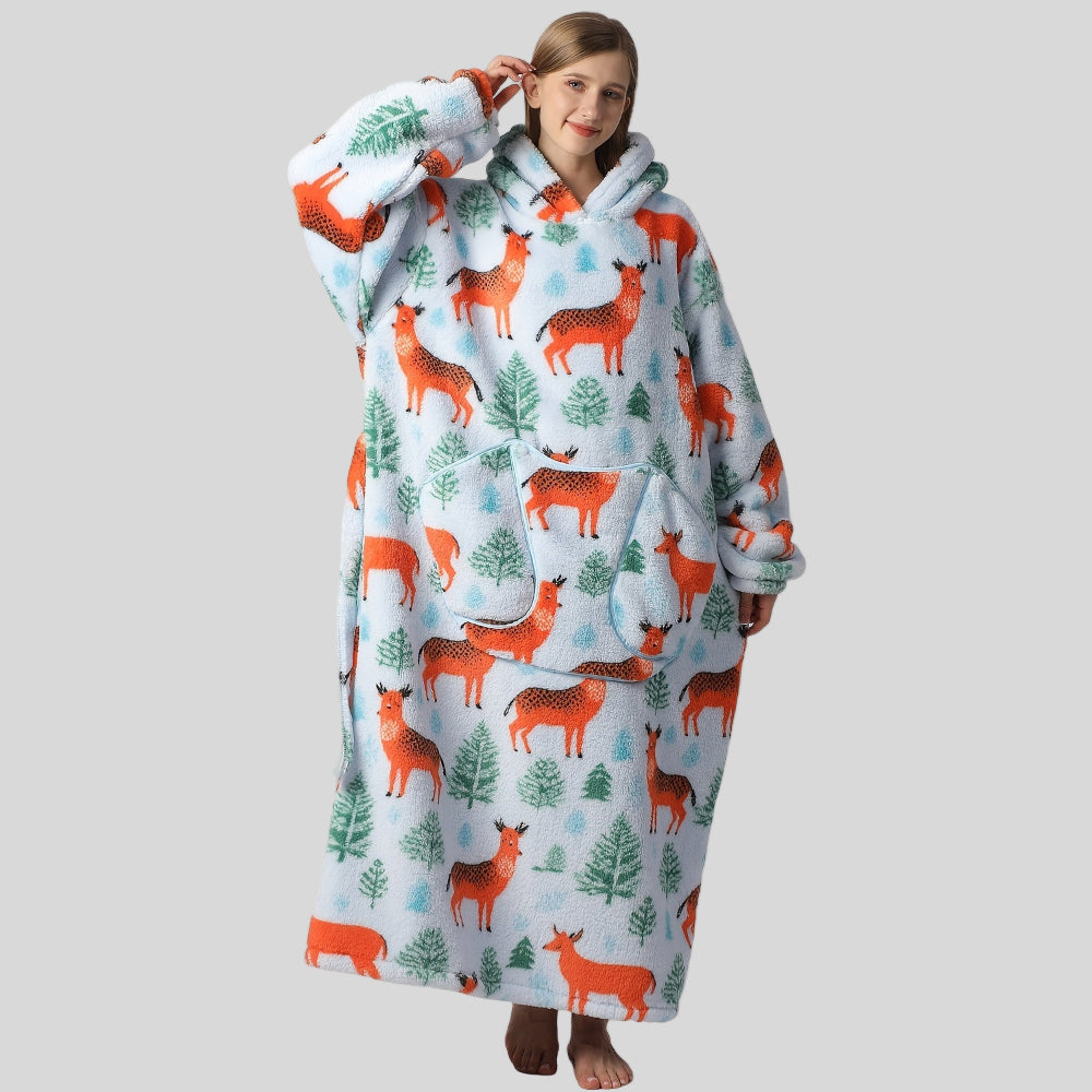 Couverture Capuche Douillette pour Femme