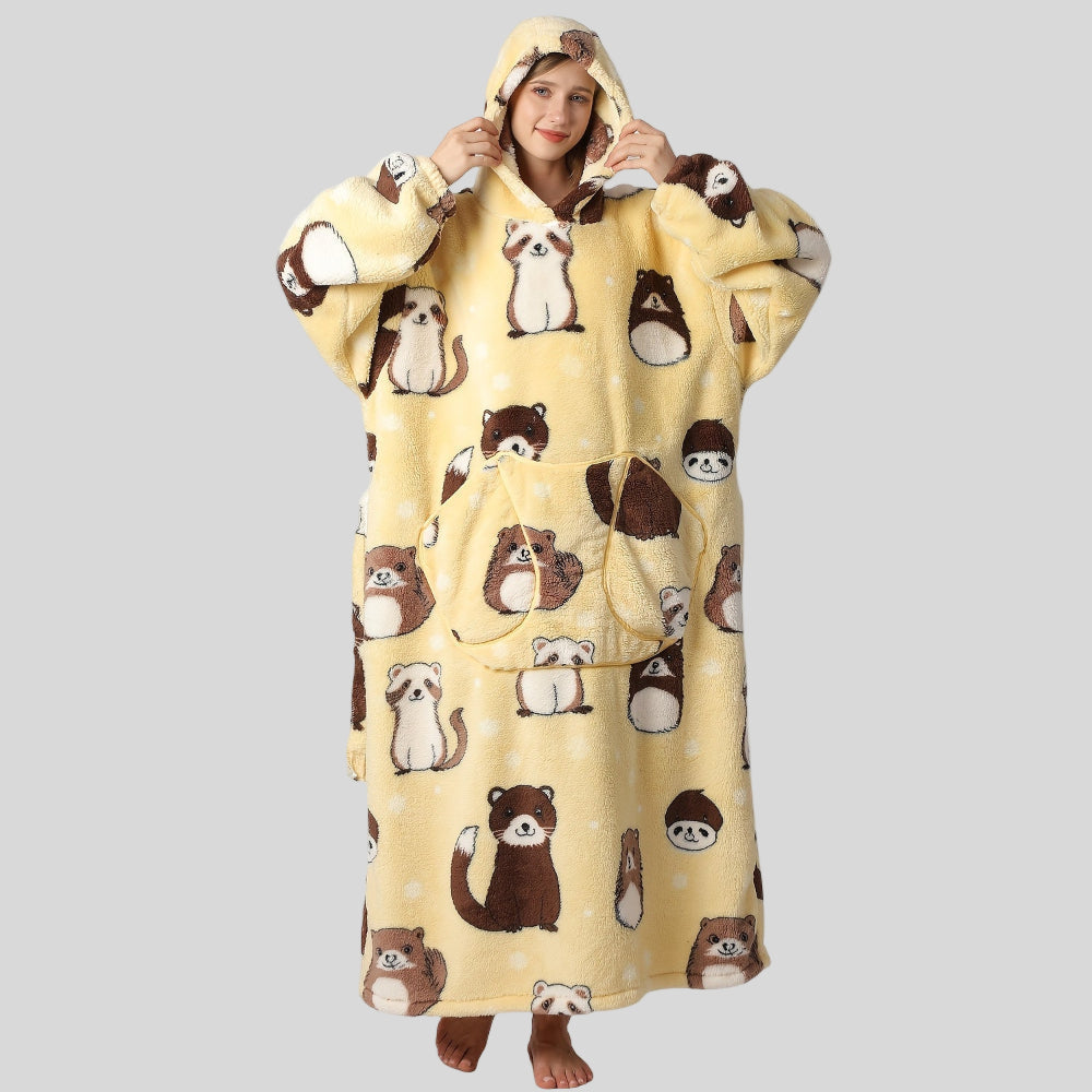 Couverture Capuche Douillette pour Femme