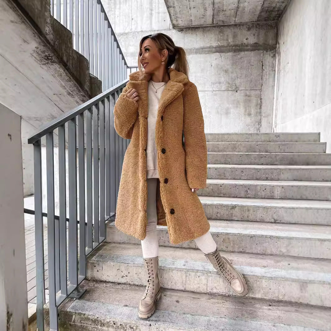 Manteau Hivernal Douillet et Spacieux en Laine