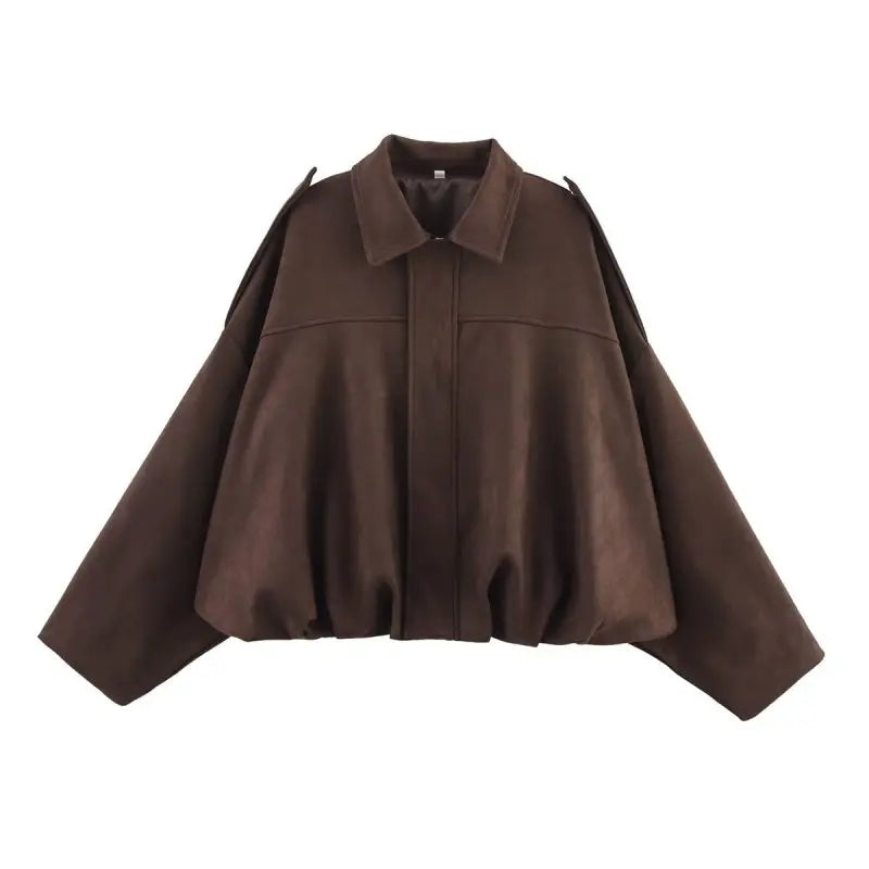 Veste Bomber Féminine Élégante | Coupe Dégagée et Manches Longues