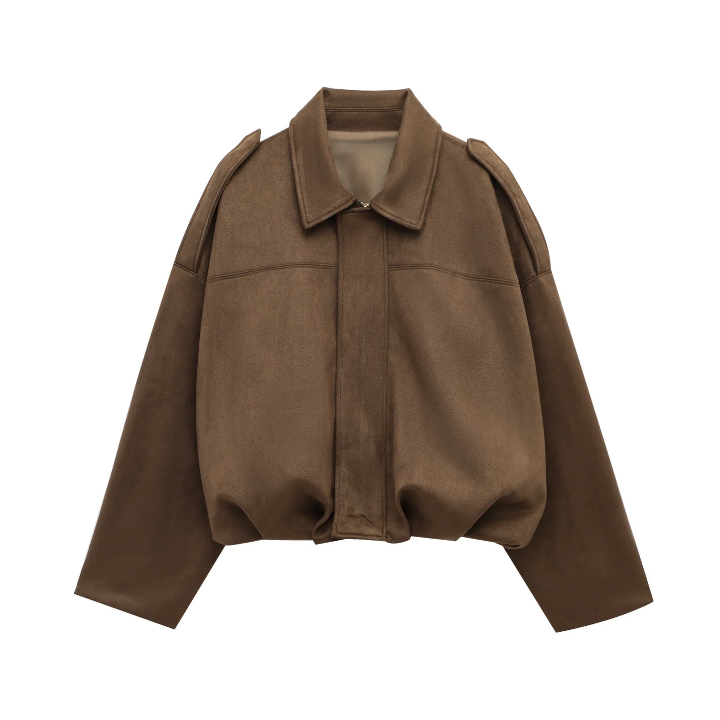 Veste Bomber Féminine Élégante | Coupe Dégagée et Manches Longues