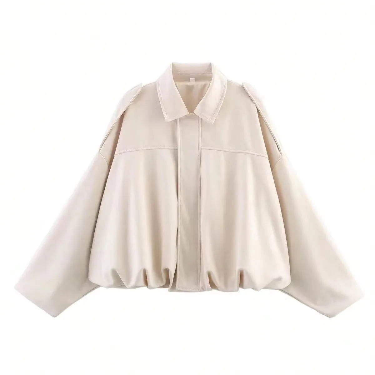 Veste Bomber Féminine Élégante | Coupe Dégagée et Manches Longues