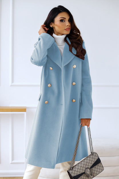 Manteau Femme Élégant en Laine - Long et Tailleur pour Hiver