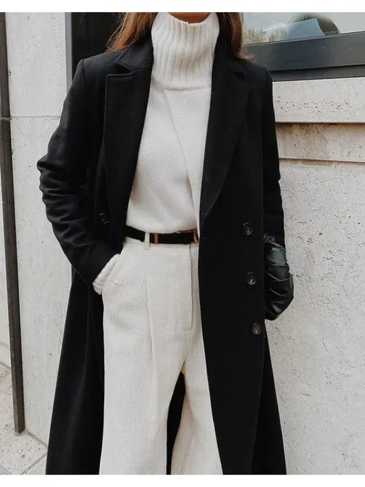 Manteau Femme Hivernal Doublé Boutonné - Foivo