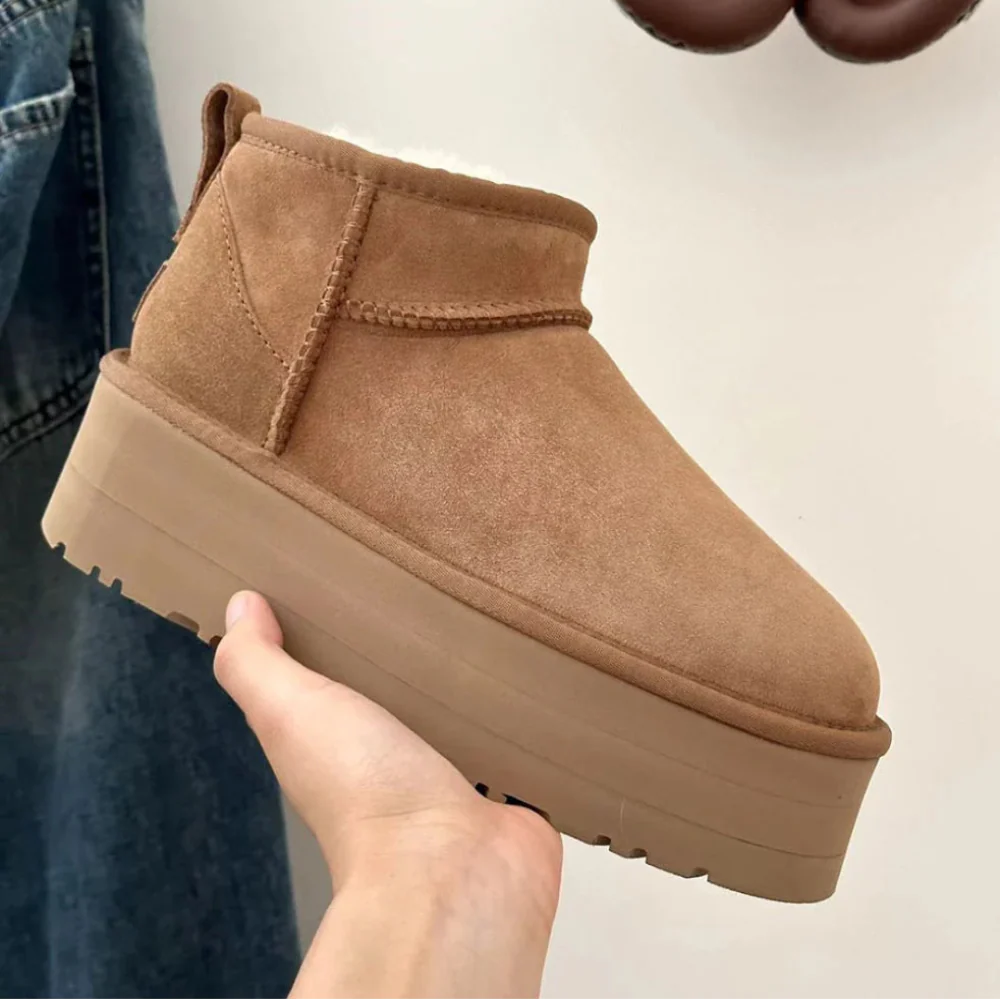 Bottes Ankle Féminines - Doublure Fourrure Chaude et Élégantes