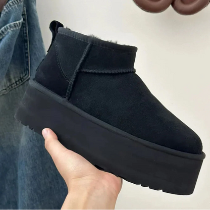 Bottes Ankle Féminines - Doublure Fourrure Chaude et Élégantes