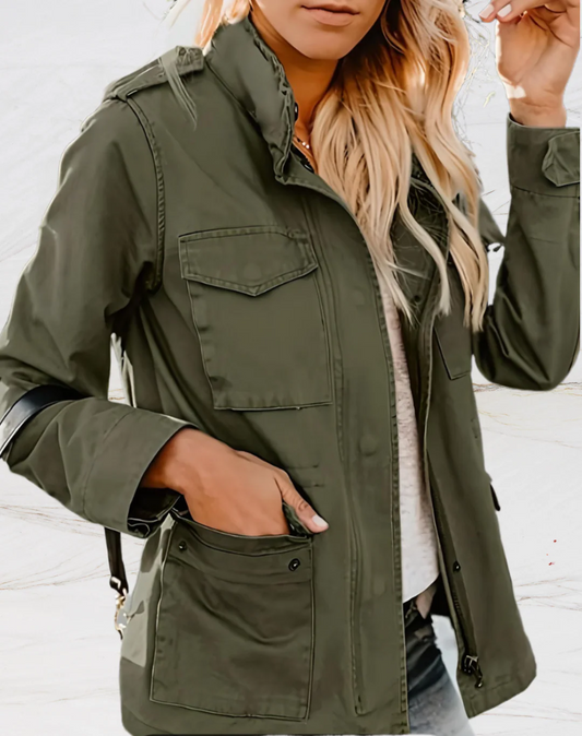 Veste Pratique Femme Polyvalente | Quatre Poches et Coupe Désinvolte - Foivo
