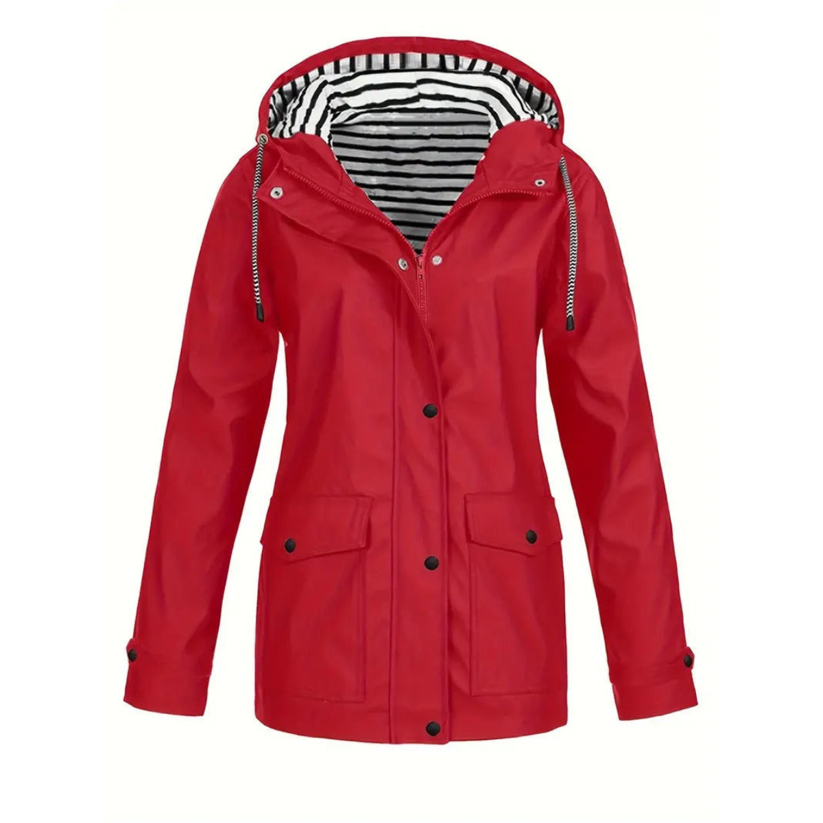 Impérenchable Femme Élégant - Veste Imperméable Longue pour Pluie et Travail