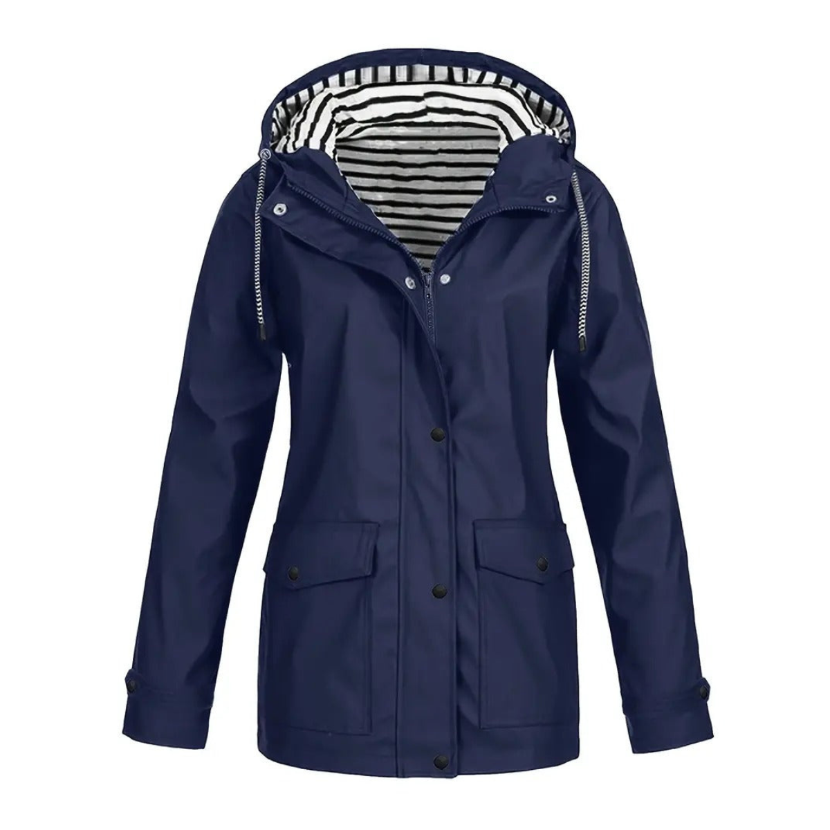 Impérenchable Femme Élégant - Veste Imperméable Longue pour Pluie et Travail