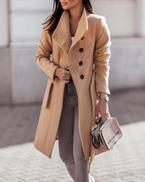 Manteau Femme en Laine Douce et Chic - Foivo