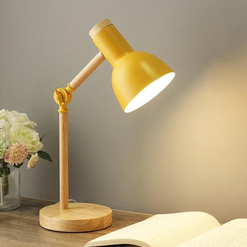 Lampe de Table Bois Nordique Élégante