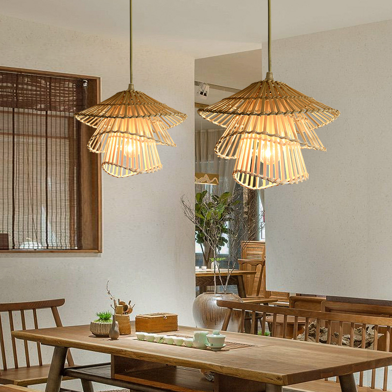 Lampe Pendante en Osier Chic - Foivo