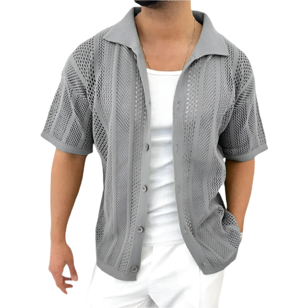 Cardigan Homme Court à Boutons Oliver