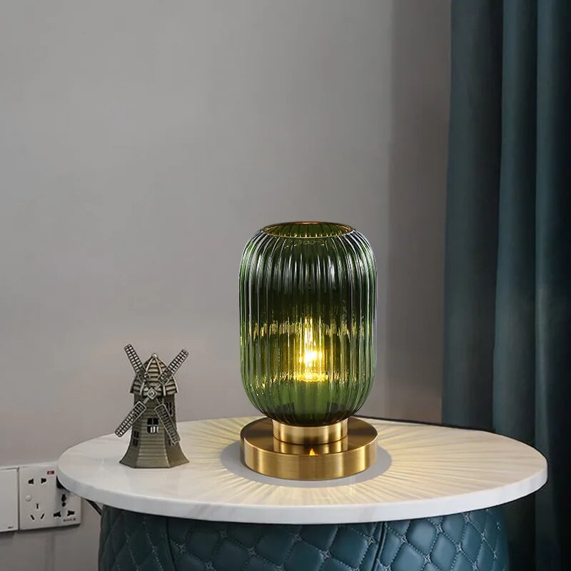 Lampe de Bureau Élégante en Verre LED Minimaliste - Foivo