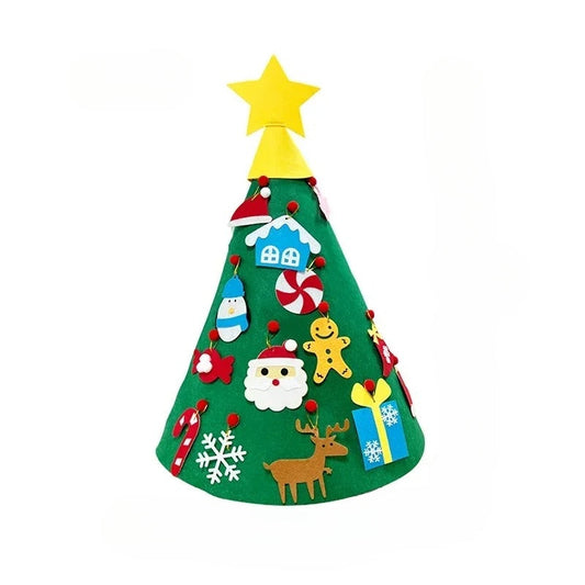 Décoration de Noël en Neige 3D | Père Noël en Peluche - Foivo