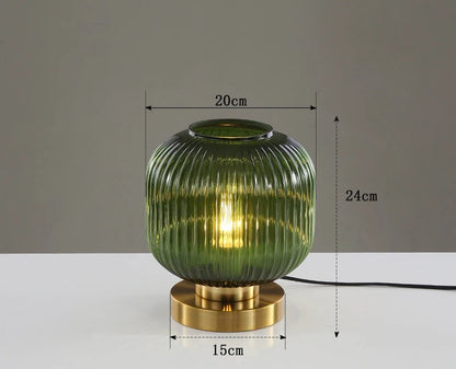 Lampe de Bureau Élégante en Verre LED Minimaliste