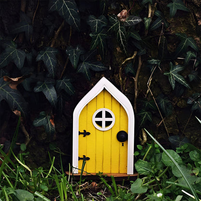 Porte de Fée en Bois Miniature pour Jardin