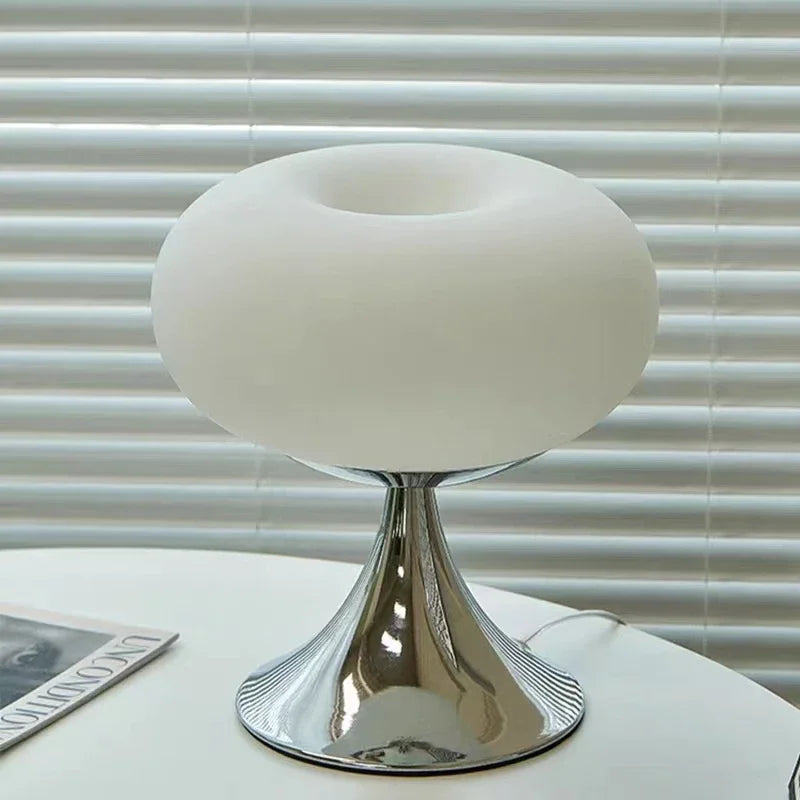 Lampe de Table Élégante Verre et Métal Chromé - BlxckFR