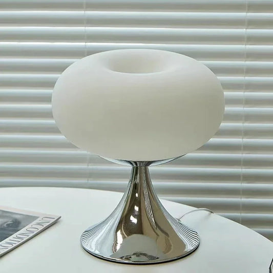 Lampe de Table Élégante Verre et Métal Chromé - BlxckFR