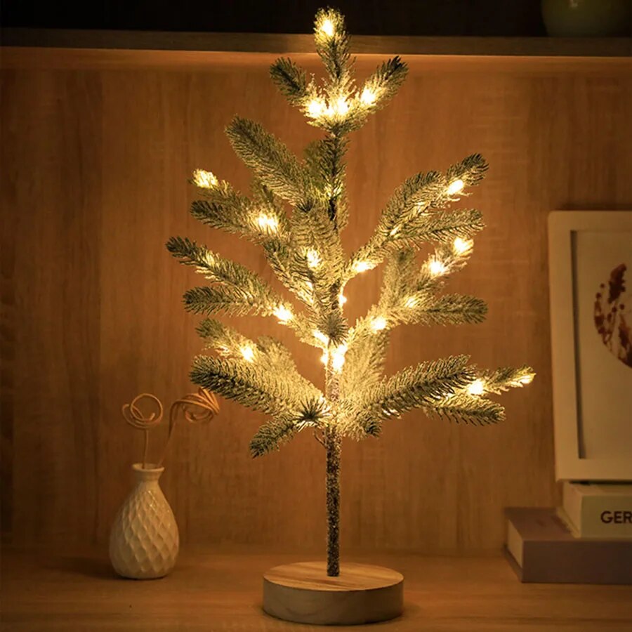Arbre de Noël Élégant Lumière LED – Décorateur de Noël pour Intérieur - Foivo