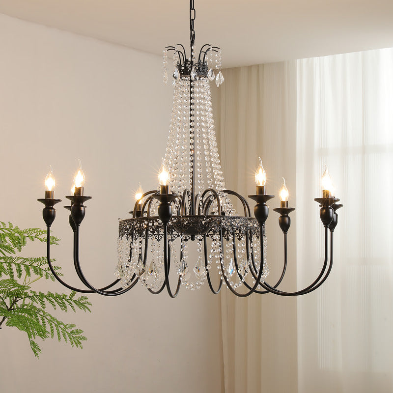 Lustre Cristal Élégant pour Chambre Moderne