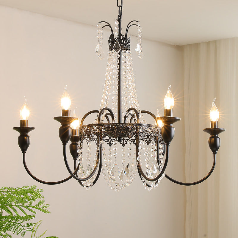 Lustre Cristal Élégant pour Chambre Moderne