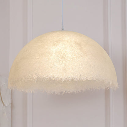 Luminaire Suspendu Élégant en Métal et Résine avec LED Intégré