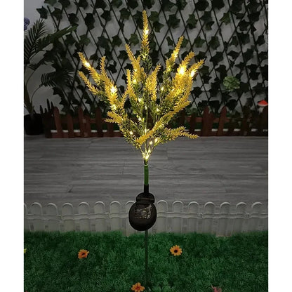 Lumineuses Fleurs Solaire LED pour Jardin, Étanche et Économe en Énergie, Design Lilas