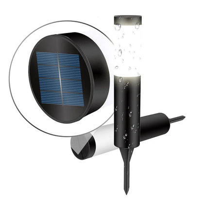 Lampe de Jardin Solaire Élégante en Acier avec LED Puissant