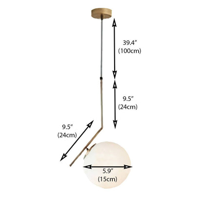 Lampe Suspendue Chic en Métal et Verre