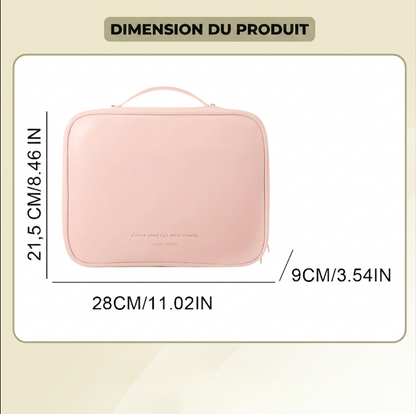 Trousse de maquillage Femme Cuir PU Imperméable Multi-compartiments