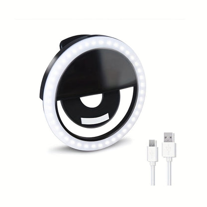 Lampe LED Rond Lumineux pour Selfie
